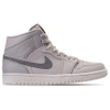 Nike Jordan Men's Air Jordan Retro 1 Mid Premium Basketball Shoes, Grey - Size 13.0