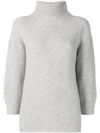 Max Mara Stand Up Collar Jumper - Grey