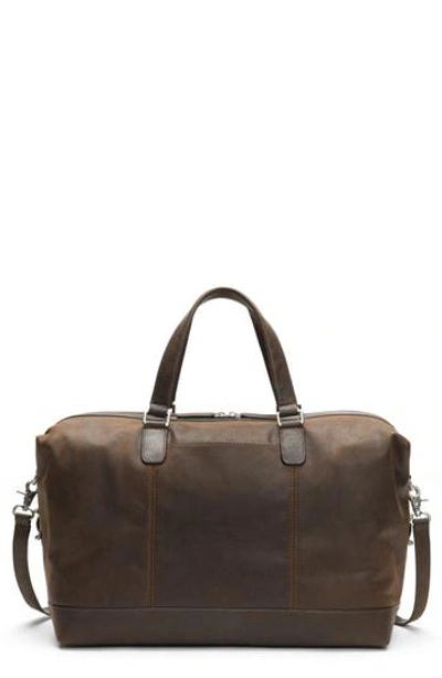 Frye Men's Oliver Leather Overnight Bag In Dark Brown