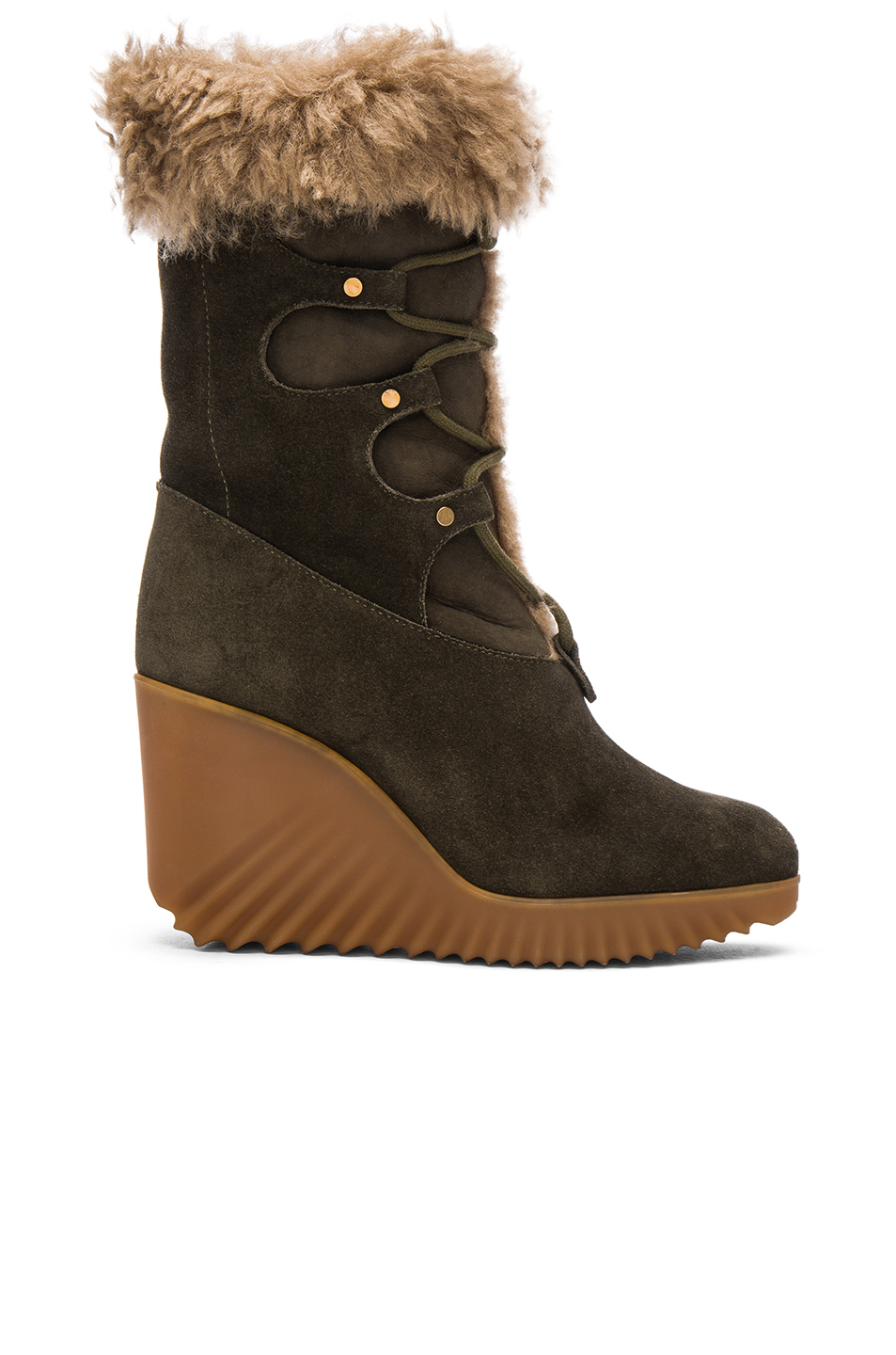 chloe wedge boots
