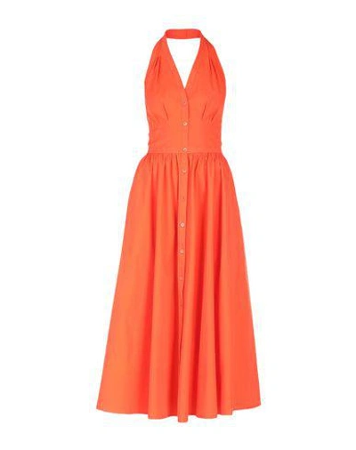 Michael Kors Knee-length Dresses In Orange