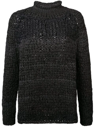 Casey Casey Turtleneck Jumper In Black