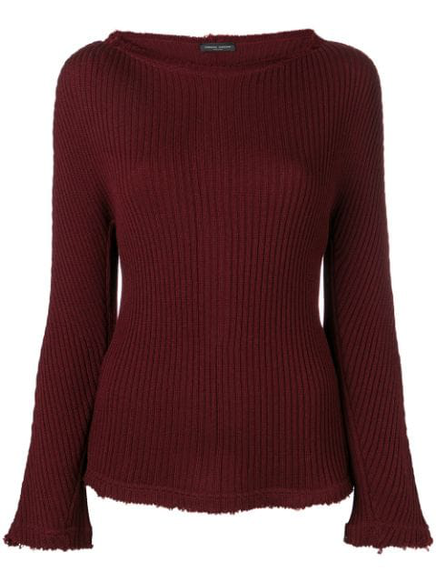 Roberto Collina Ribbed Jumper In Red | ModeSens