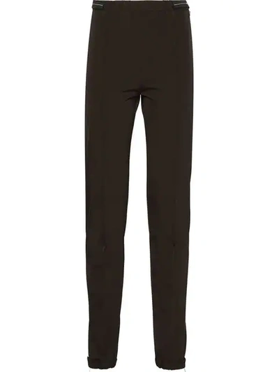 Prada Stretch Technical Fabric Trousers - Black