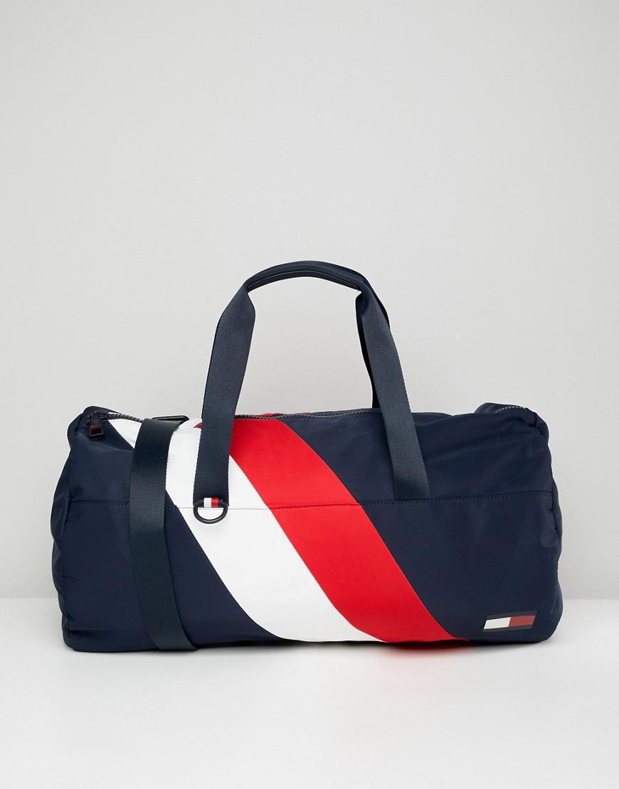 Tommy Hilfiger Duffle Chevron Bag In Blue Blue ModeSens
