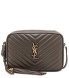 Saint Laurent Loulou Monogram Ysl Medium Chevron Quilted Leather Camera Shoulder Bag, Mahogany In Brown