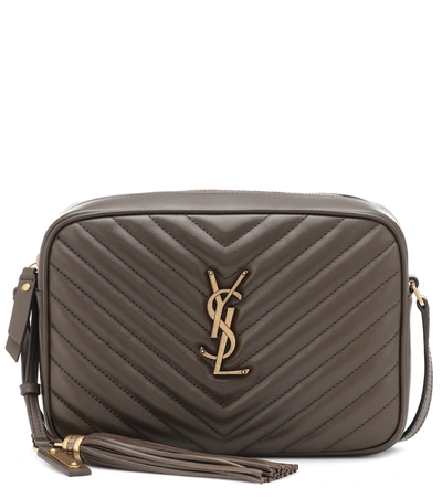 Saint Laurent Loulou Monogram Ysl Medium Chevron Quilted Leather Camera Shoulder Bag Mahogany In Brown ModeSens