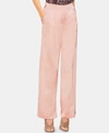 Vince Camuto Satin Front Pleat Wide Leg Pants In Rose Buff