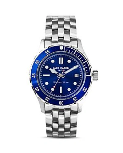 Jack Mason Diving Bracelet Watch, 42mm In Blue