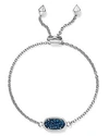 Rhodium/Blue Drusy