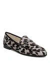 Sam Edelman Women's Loraine Printed Calf Hair Loafers In Gray Leopard Leather/calf Hair