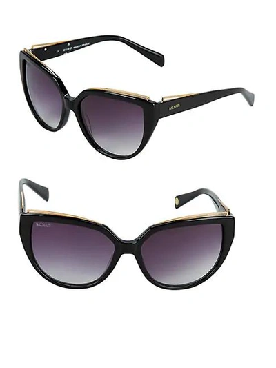 Balmain 57mm Cat Eye Sunglasses In Black