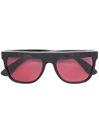 Retrosuperfuture Flat Top Sunglasses In Black
