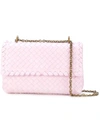 Bottega Veneta Dagree Intrecciato Nappa Baby Olimpia Bag - Pink