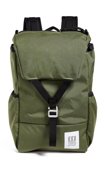 Topo Designs Y-pack Backpack In Olive