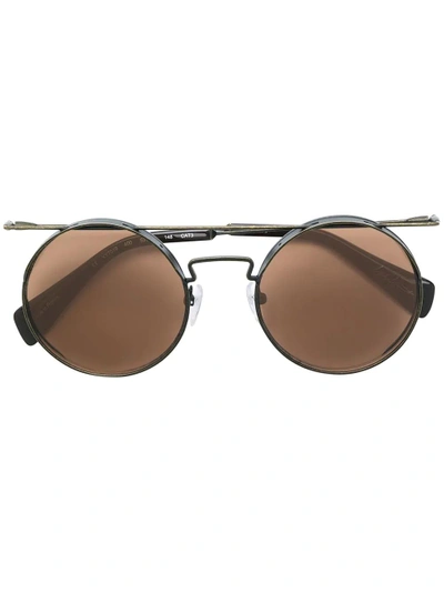 Yohji Yamamoto Round Frame Sunglasses - White