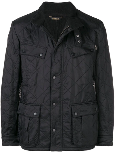 Barbour Quilted Shirt Jacket In Black