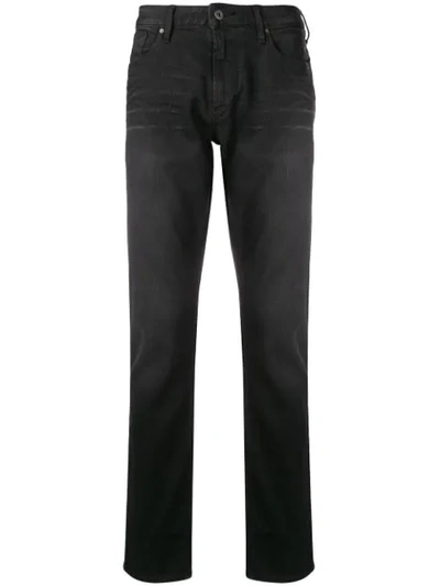 Emporio Armani Slim-fit Jeans In Black