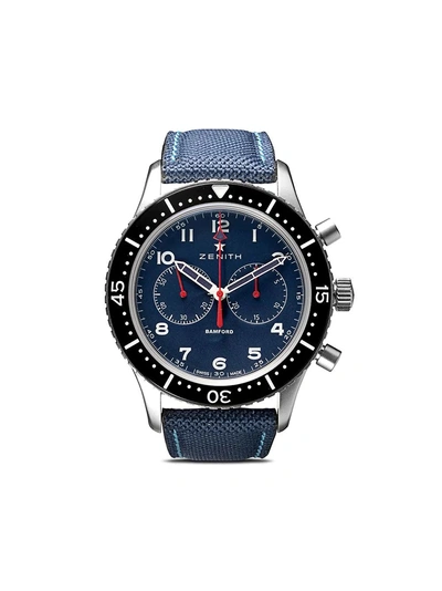 Bamford Watch Department Zenith Cronometro Tipo Cp-2 43mm - Light Grey, Blue And Red Accents