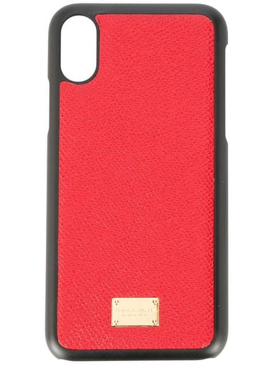 Dolce & Gabbana Iphone X Case In Red