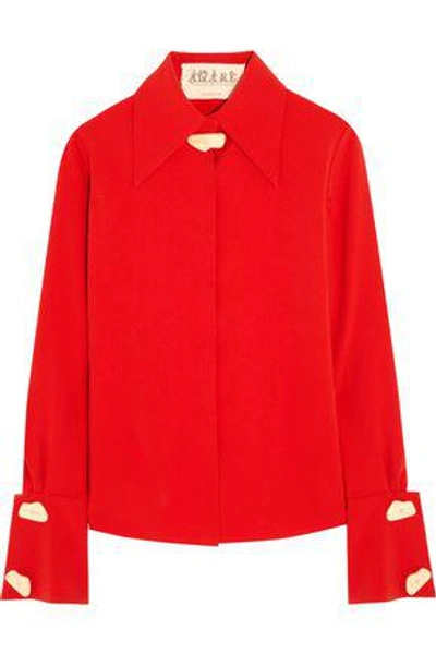 A.w.a.k.e. Woman Crepe Shirt Tomato Red