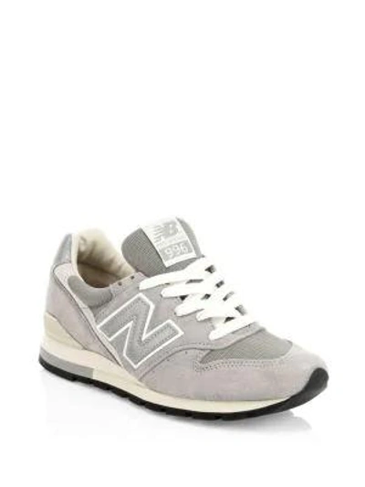 New Balance 996 Made In Usa Suede Sneakers In Grey
