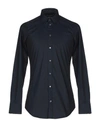 Dolce & Gabbana Solid Color Shirt In Dark Blue