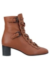 Chloé Ankle Boot In Tan