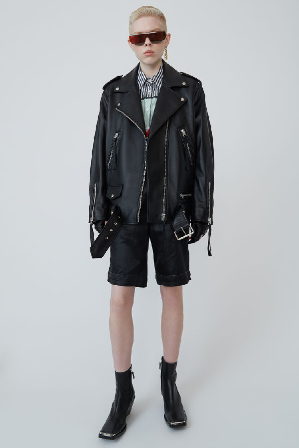 acne myrtle leather jacket