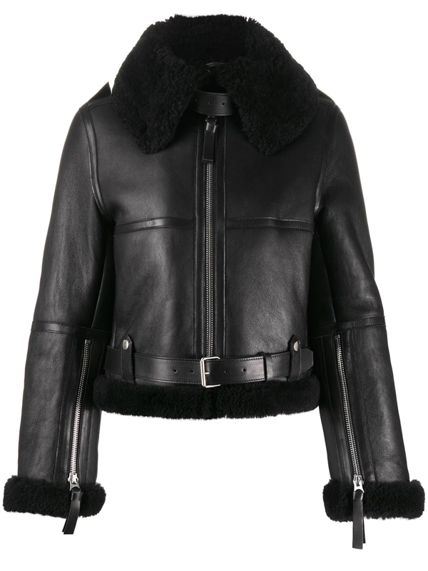 acne shearling jacket sale