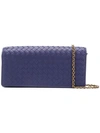 Bottega Veneta Intrecciato Continental Wallet - Blue