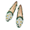 Charlotte Olympia Women's Fabri Floral-embroidered Smoking Slippers In Yellow Multi