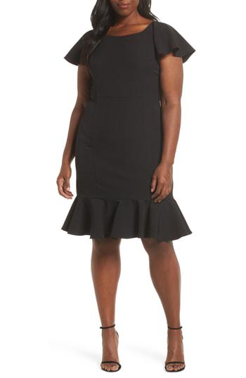 eliza j stretch crepe sheath dress