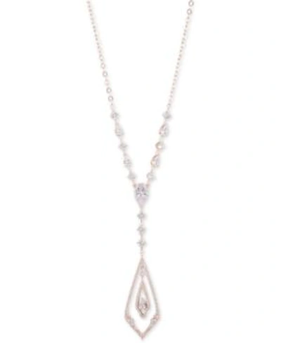Jenny Packham Crystal & Stone Pendant Necklace, 20" + 2" Extender In Pink