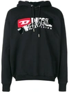 Diesel 'the Bad Guy' Print Hoodie - Black