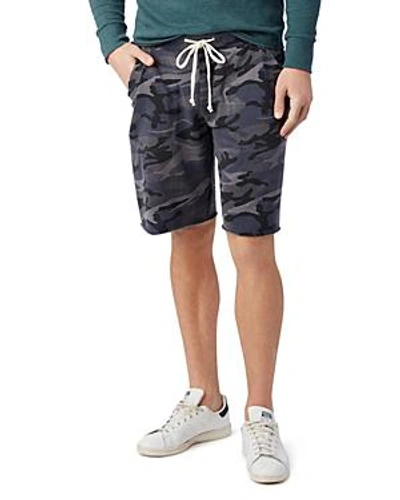 Alternative Victory Camouflage-print Fleece Shorts In Slate Camo