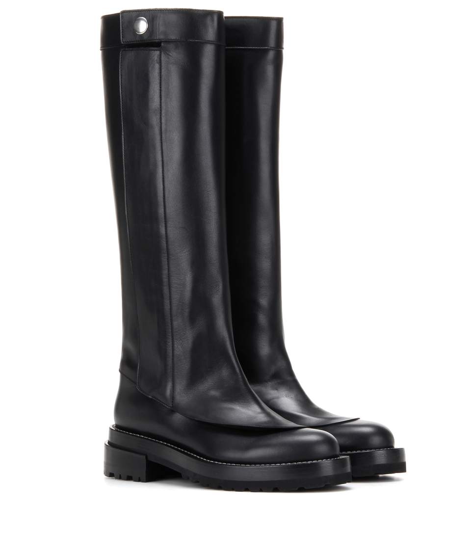 Marni Leather Knee-high Boots In Llack | ModeSens