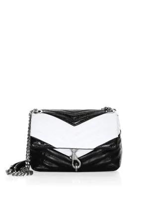 rebecca minkoff black and white bag