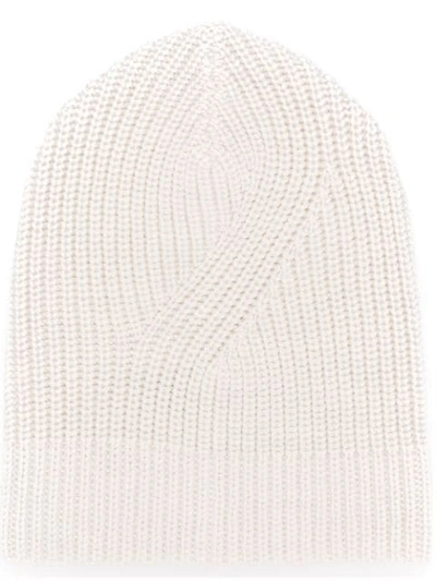 Natural Selection Ribbed Knit Beanie In Neutrals
