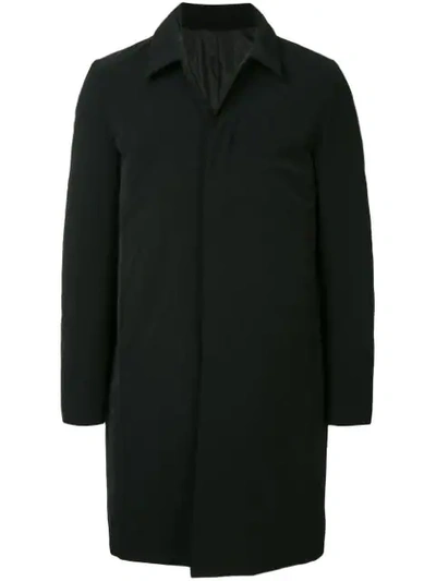 Attachment Boxy Single-breasted Coat - Black