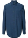 Kazuyuki Kumagai Patch Pocket Shirt - Blue