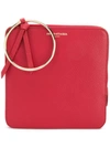 Sara Battaglia Squared Bracelet Bag In Red