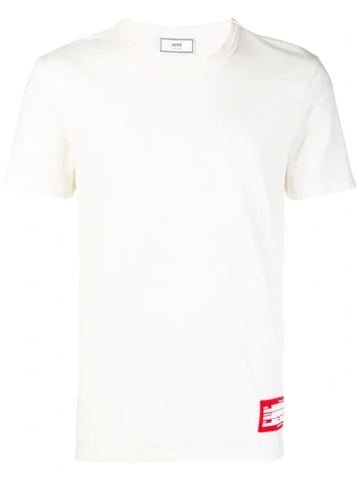 Ami Alexandre Mattiussi T-shirt With Name Tag In White