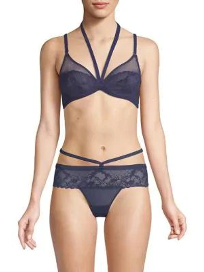Addiction Nouvelle Lingerie Rock Candy Underwire Bra In Navy