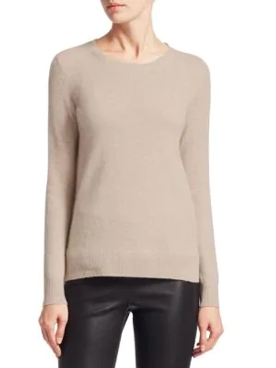 Saks Fifth Avenue Collection Featherweight Cashmere Sweater In Chanterelle Heather