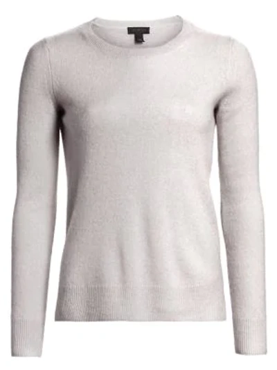 Saks Fifth Avenue Collection Featherweight Cashmere Sweater In Dove Heather