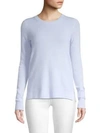 Saks Fifth Avenue Collection Featherweight Cashmere Sweater In Light Blue