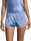 Natori Lolita Silk Sleepwear Shorts In Blue