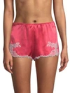 Natori Lolita Silk Sleepwear Shorts In Pink