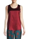 Lafayette 148 Reversible Perla Tank In Scarlet